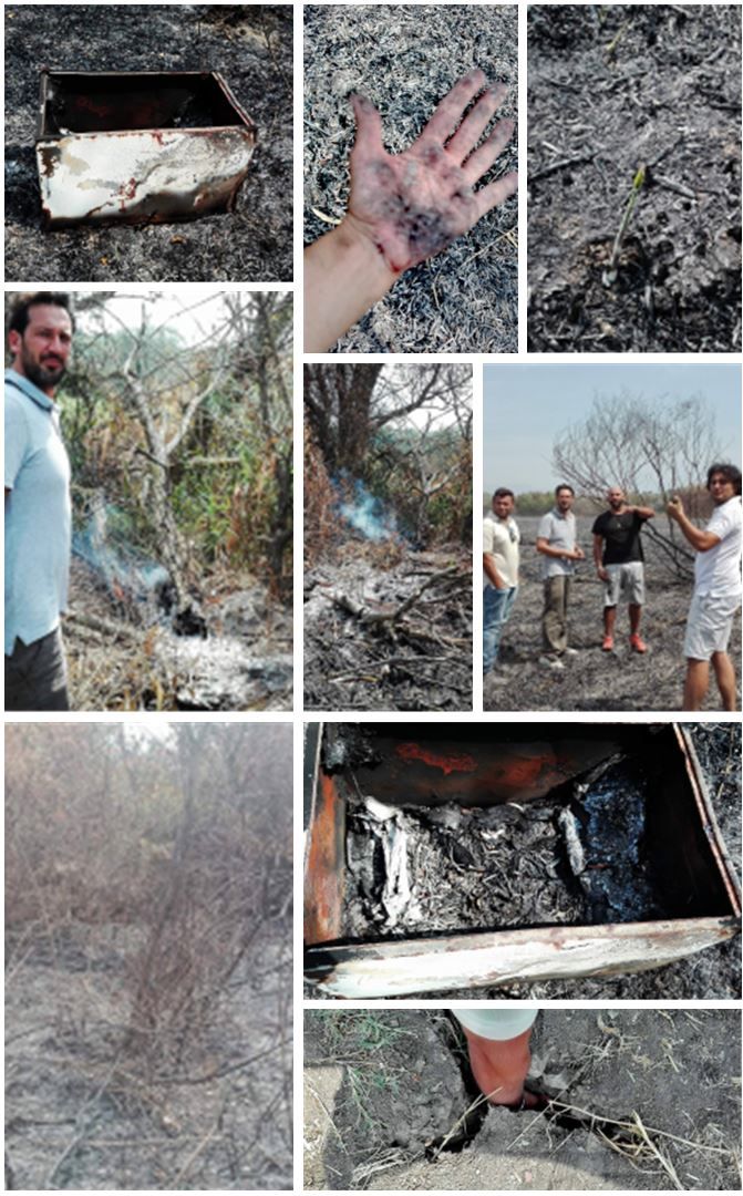 foto persano dopo incendio