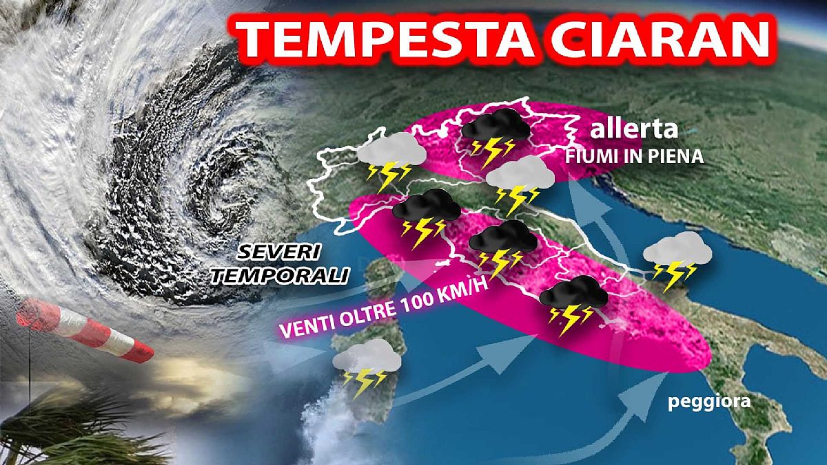 03112023 tempesta ciaran sull italia