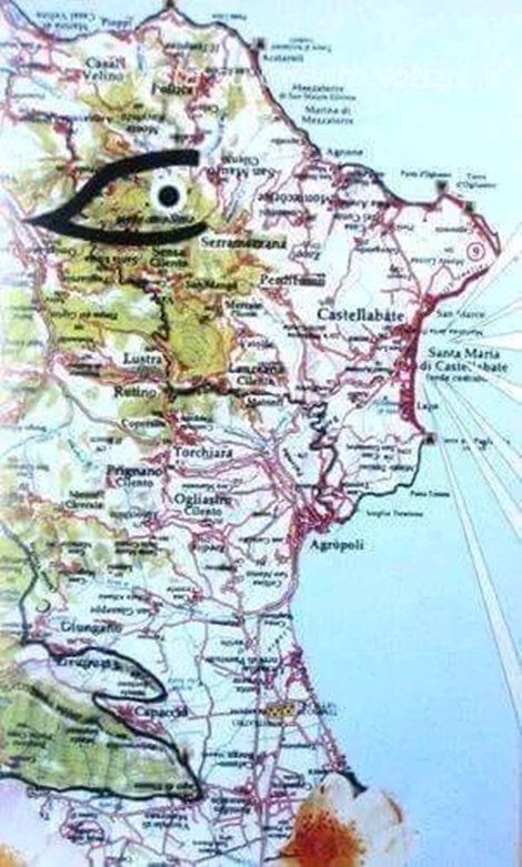 mappa cilento al contrario