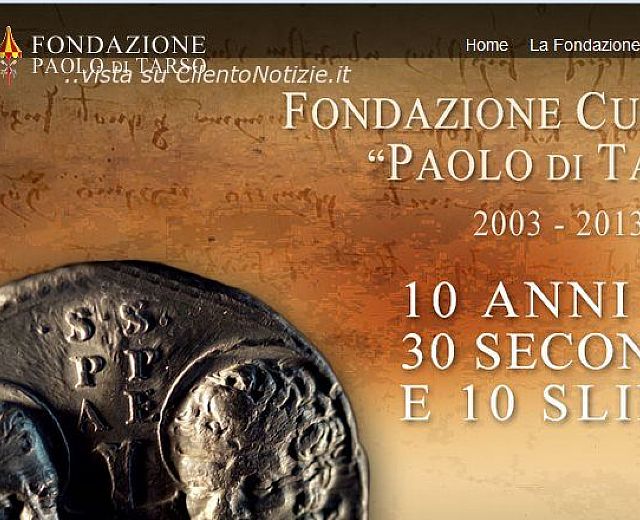 05012014 fondazione paolo di tarso