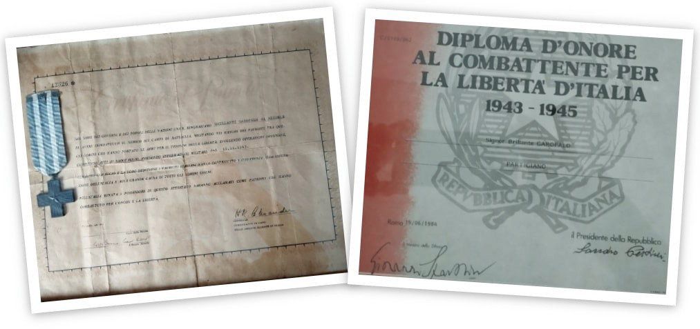 storia del partigiano cilentano Brillante Garofalo