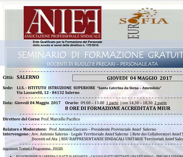 Emilio-La-Greca-Romano foto - 05052017 locandina ainef