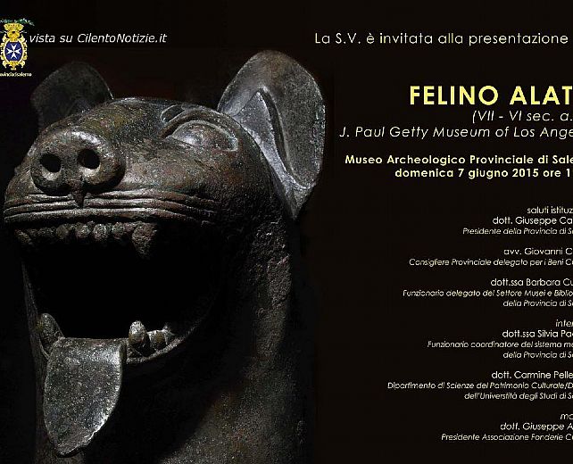 05062015 felino alato archeologia
