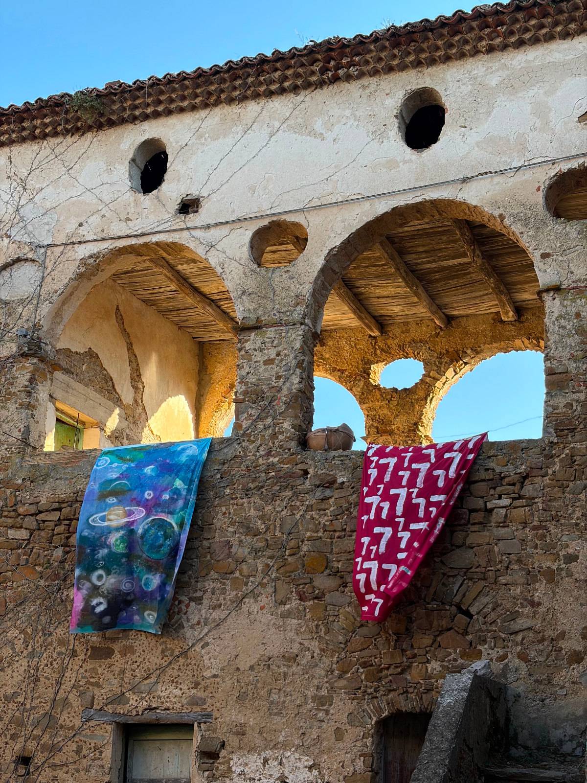lenzuola d arte stese
