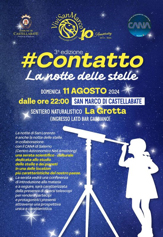 locandina contatto stelle