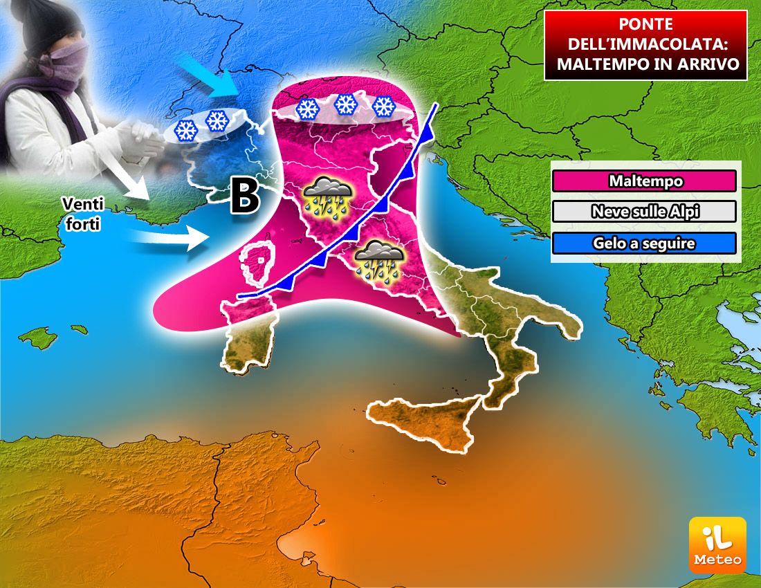 meteo ponte immacolata