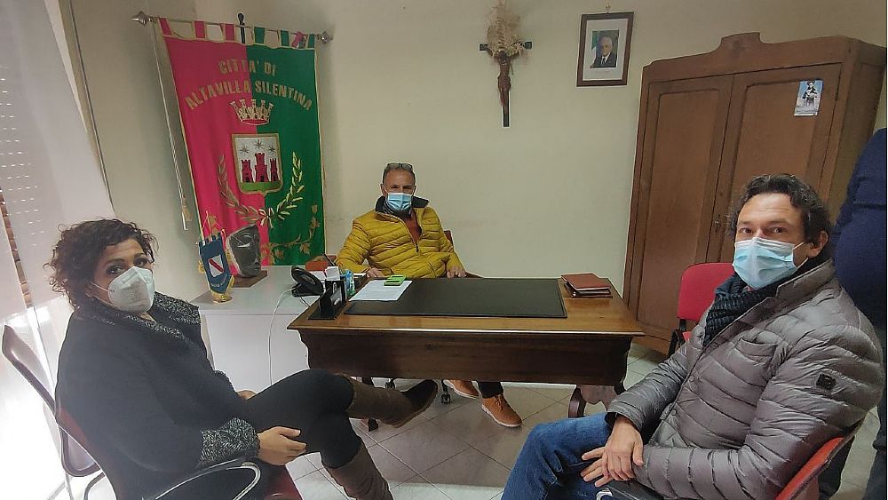 06042021 bilotti e cammarano con il sindaco marra