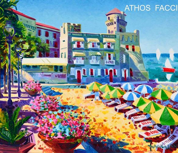 06072018 ATHOS FACCINCANI 50 X 70 LA BARCA ROSSA TRA SOGNI E POESIA