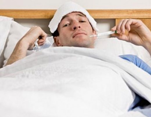 07012013 influenza uomo letto