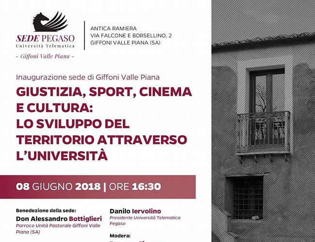 07062018 Invito inaugurazione sede Pegaso GiffoniVallaPiana