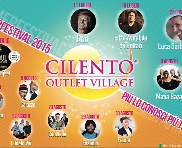 07072015 eventi estate cilento outlet village