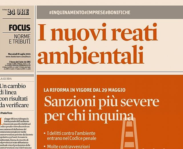 07072015 nuovi reati ambientali