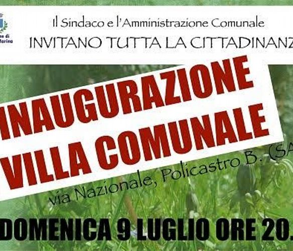07072017 inaugurazione villa policastro