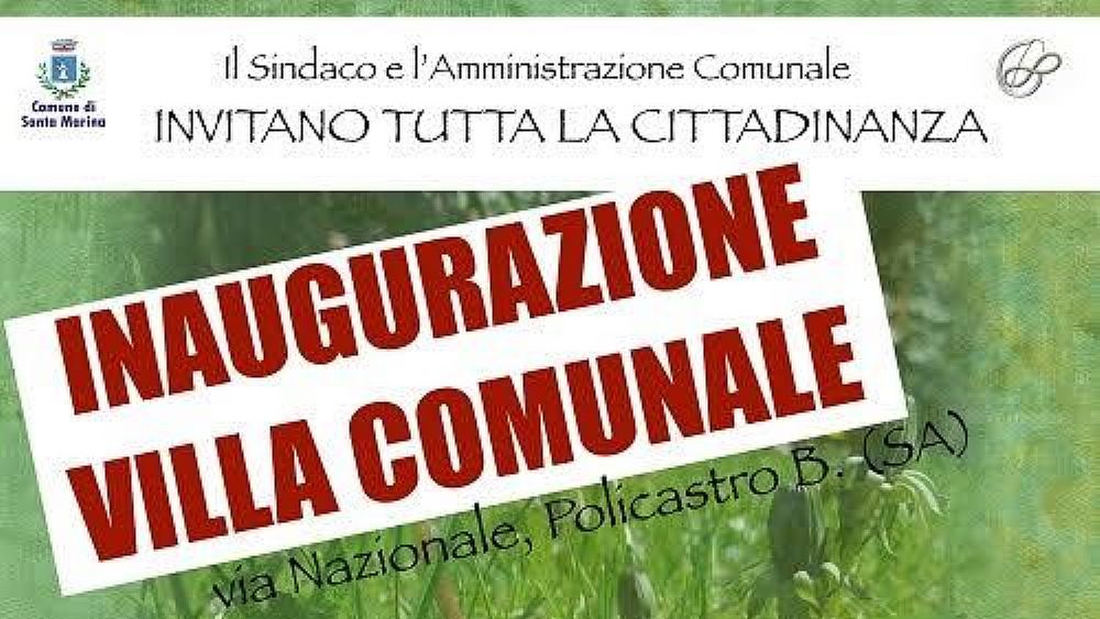 07072017 inaugurazione villa policastro