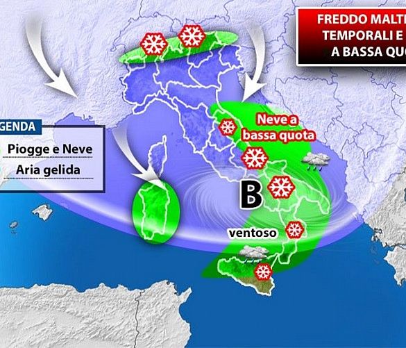 08012019 freddo neve centro sud