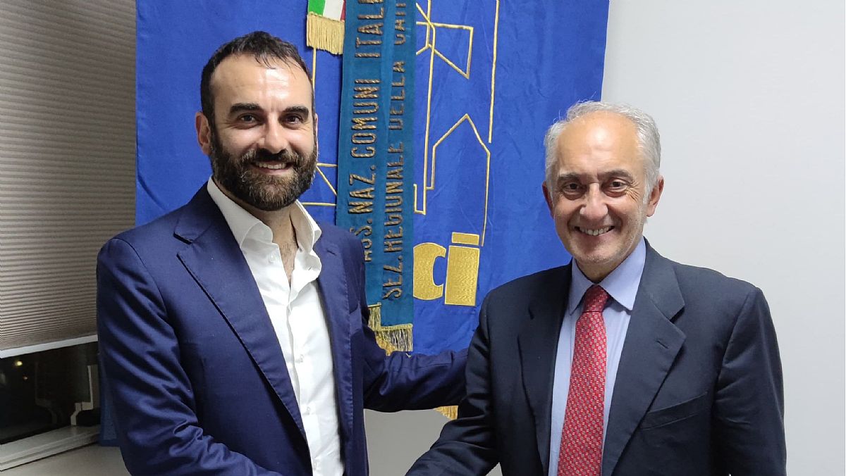 08032024 il sindaco daniele milano con il presidente carlo marino 08032024 il sindaco daniele milano con il presidente carlo marino