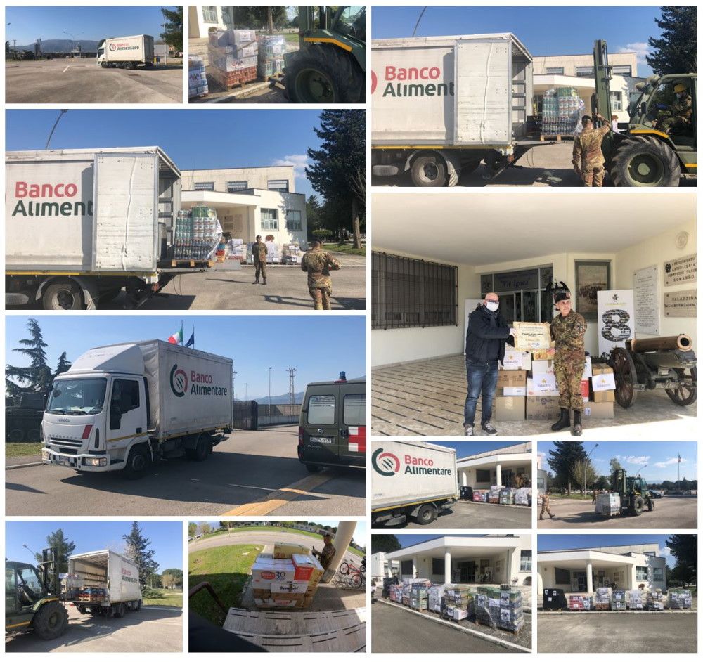 donazioni dei militari banco alimentare