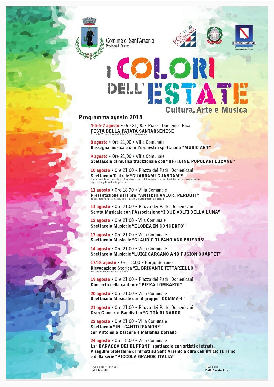 cartellone eventi 2018 sant arsenio