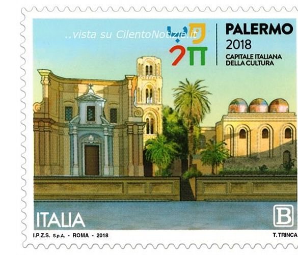 08102018 francobollo PALERMO CAPITALE DELLA CULTURA