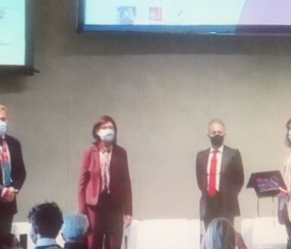 08102020 la soprintendente Casule premiata dal sottosegretario del mibact Orrico