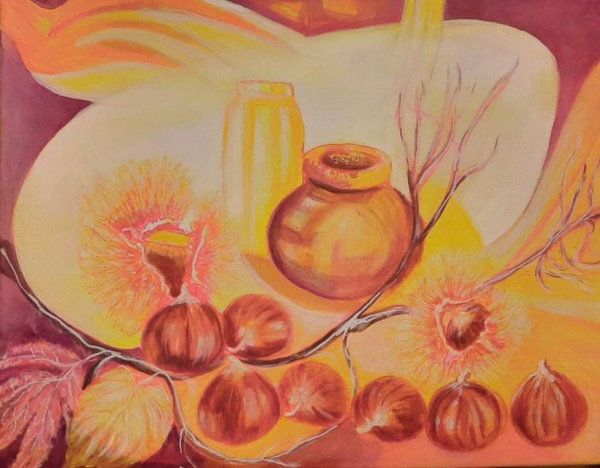 dipinto castagne