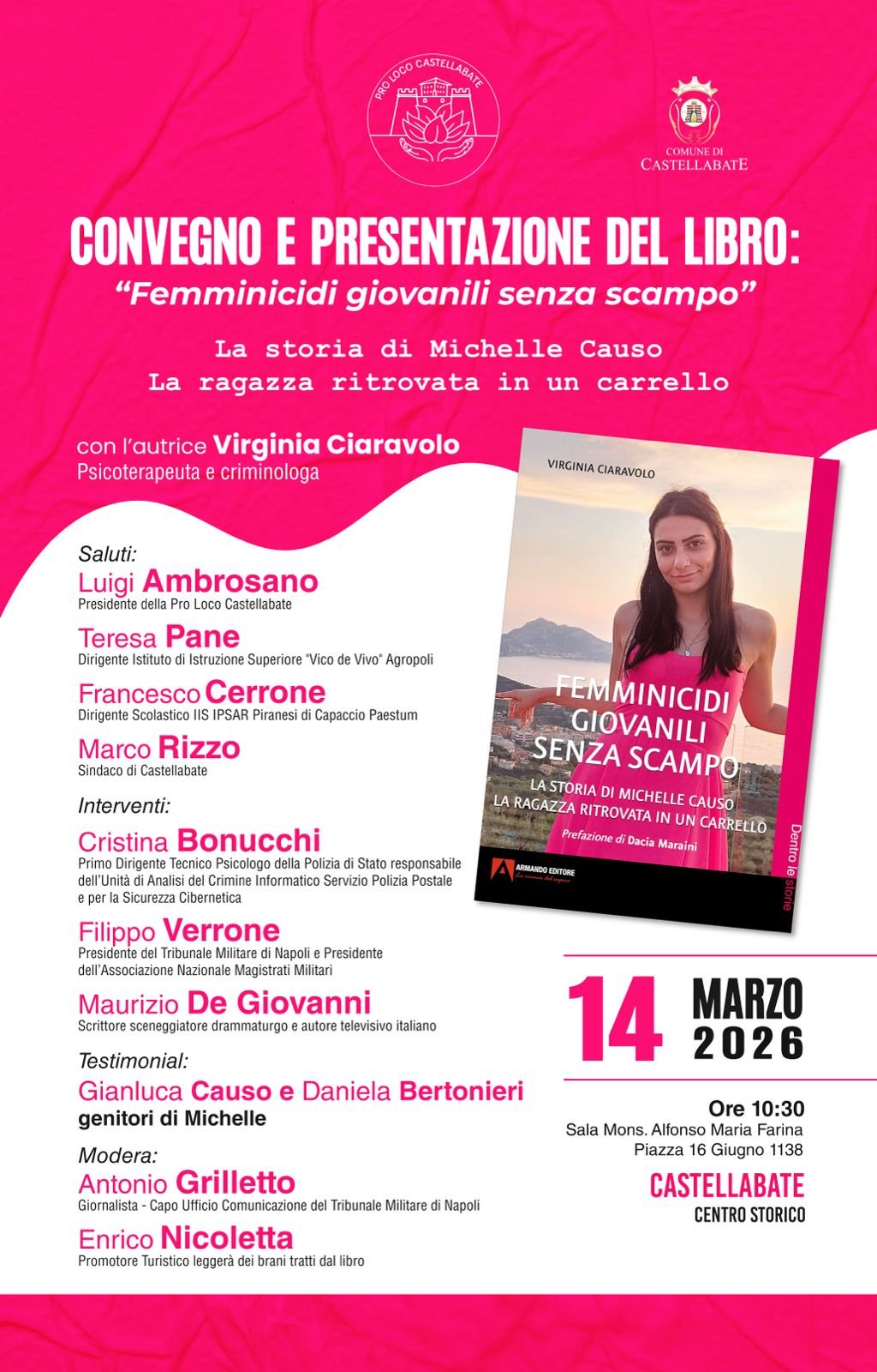 locandina libro ed evento castellabate