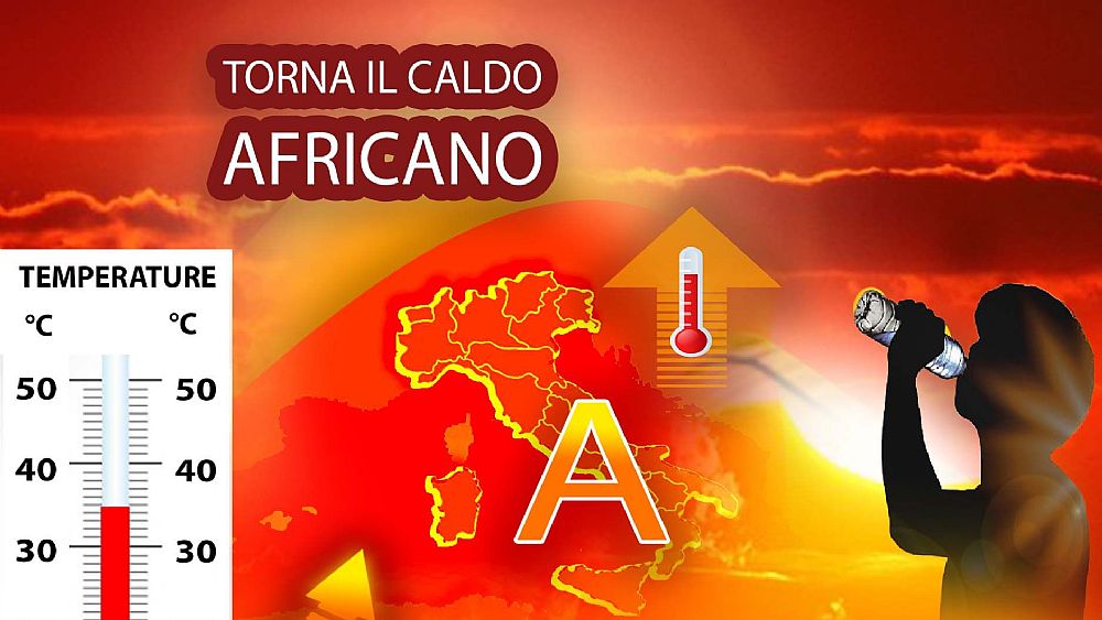 09082023 meteo torna il gran caldo