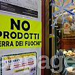 Cronaca foto - 10022015 scritta a sanremo terra fuochi