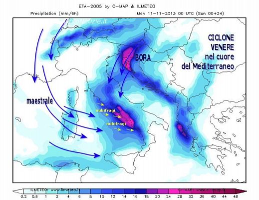 10112013 meteo centro sud venere