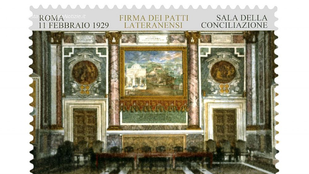 11022019 francobollo  FIRMA PATTI LATERANENSI