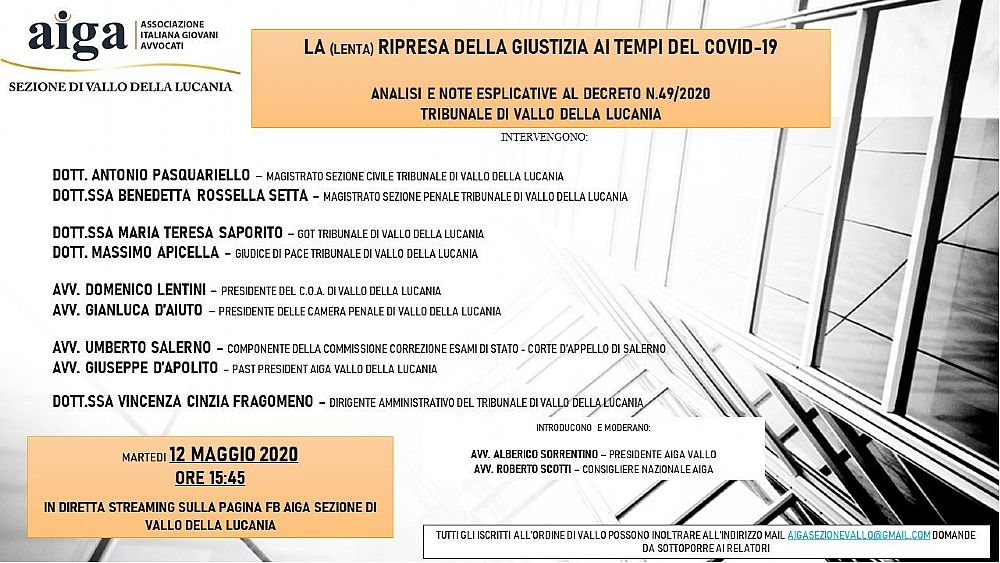 11052020 PRESENTAZIONE WEBINAR AIGA VALLO