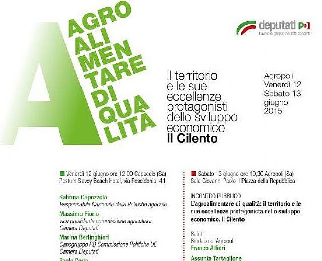 11062015 agroalimentare cilento