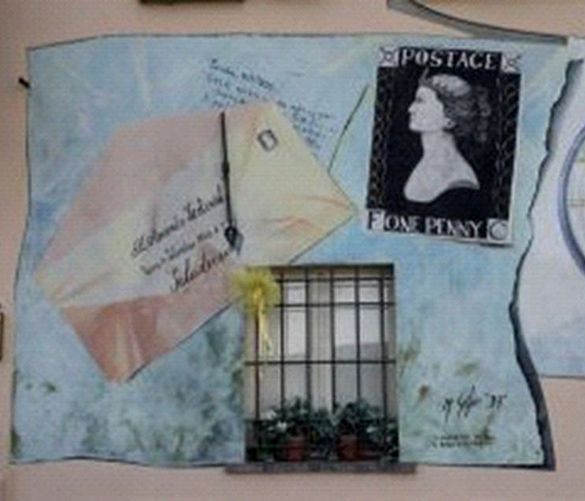 Marisa-Russo foto - 11092025 murale lettere francobolli