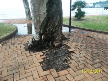 pavimentazione rotta