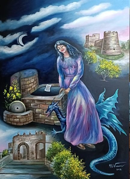 dipinto fontana intero