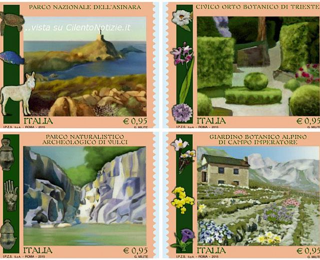 12082015 francobolli parchi nazionali italia