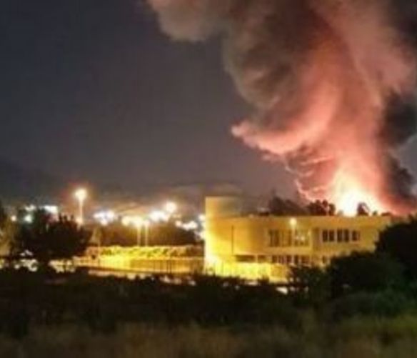 12092019 incendio pneumatici battipaglia