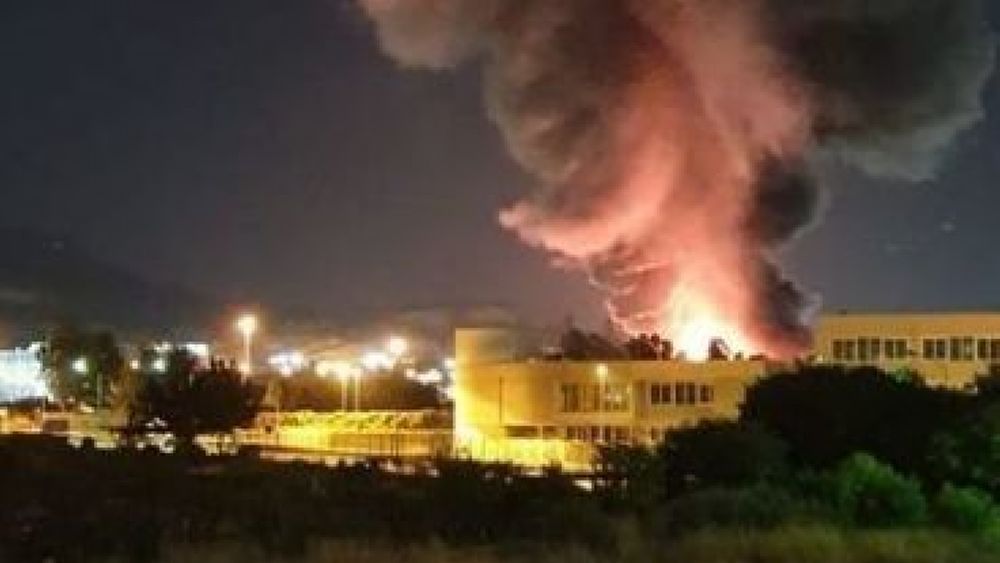 12092019 incendio pneumatici battipaglia