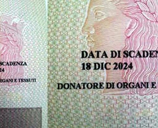 13012016 carta identita con donazione organi