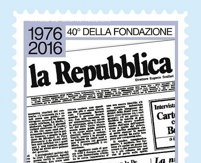 13012016 francobollo la repubblica