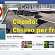 Cilento - Le ultime  Notizie foto - 13022014 chiuso per frana
