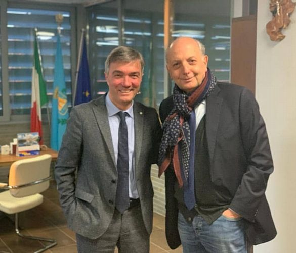 13062020 SindacoSpinelli PresidenteTavassi Polisportiva foto