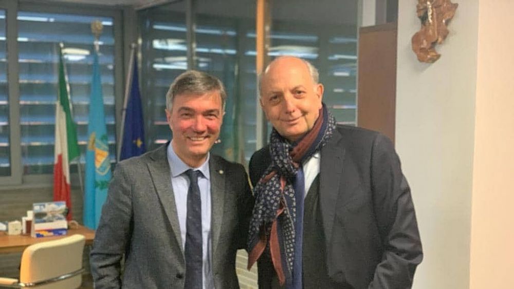 13062020 SindacoSpinelli PresidenteTavassi Polisportiva foto