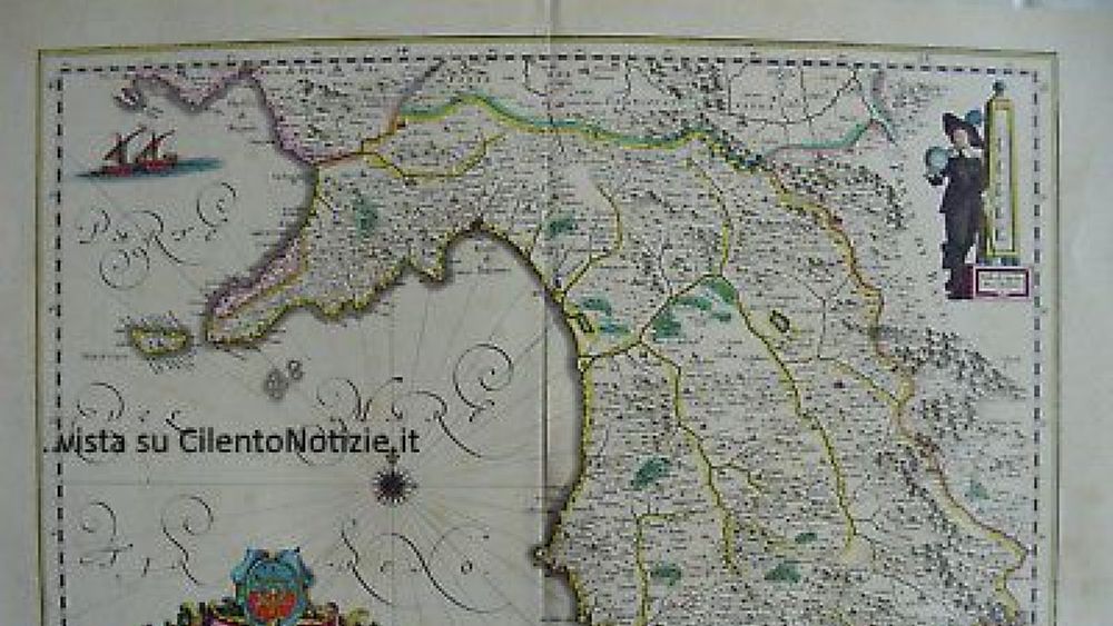 13102018 Mappa Principato Citra Salerno 1640 Amalfi Nocera Angri