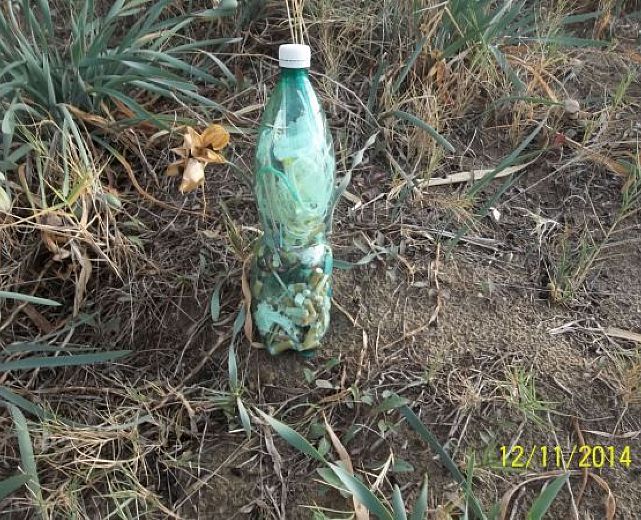 13112014 messaggio in bottiglia di plastica