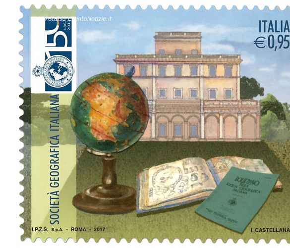 13112017 Francobollo Societa Geografica Italiana