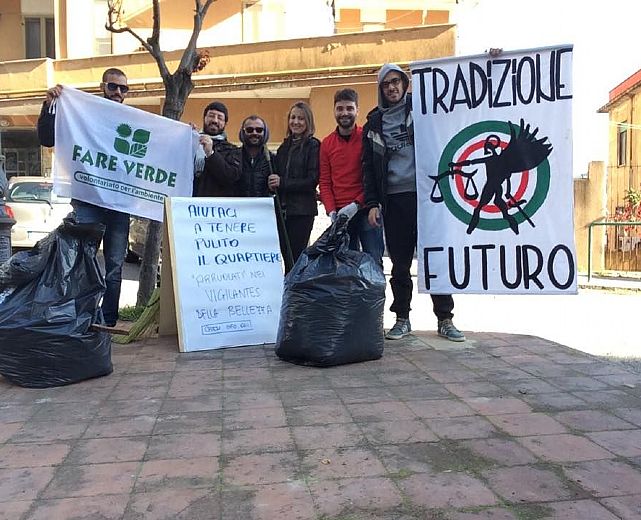 13122014 pulizia a salerno fare verde e tradizione futuro