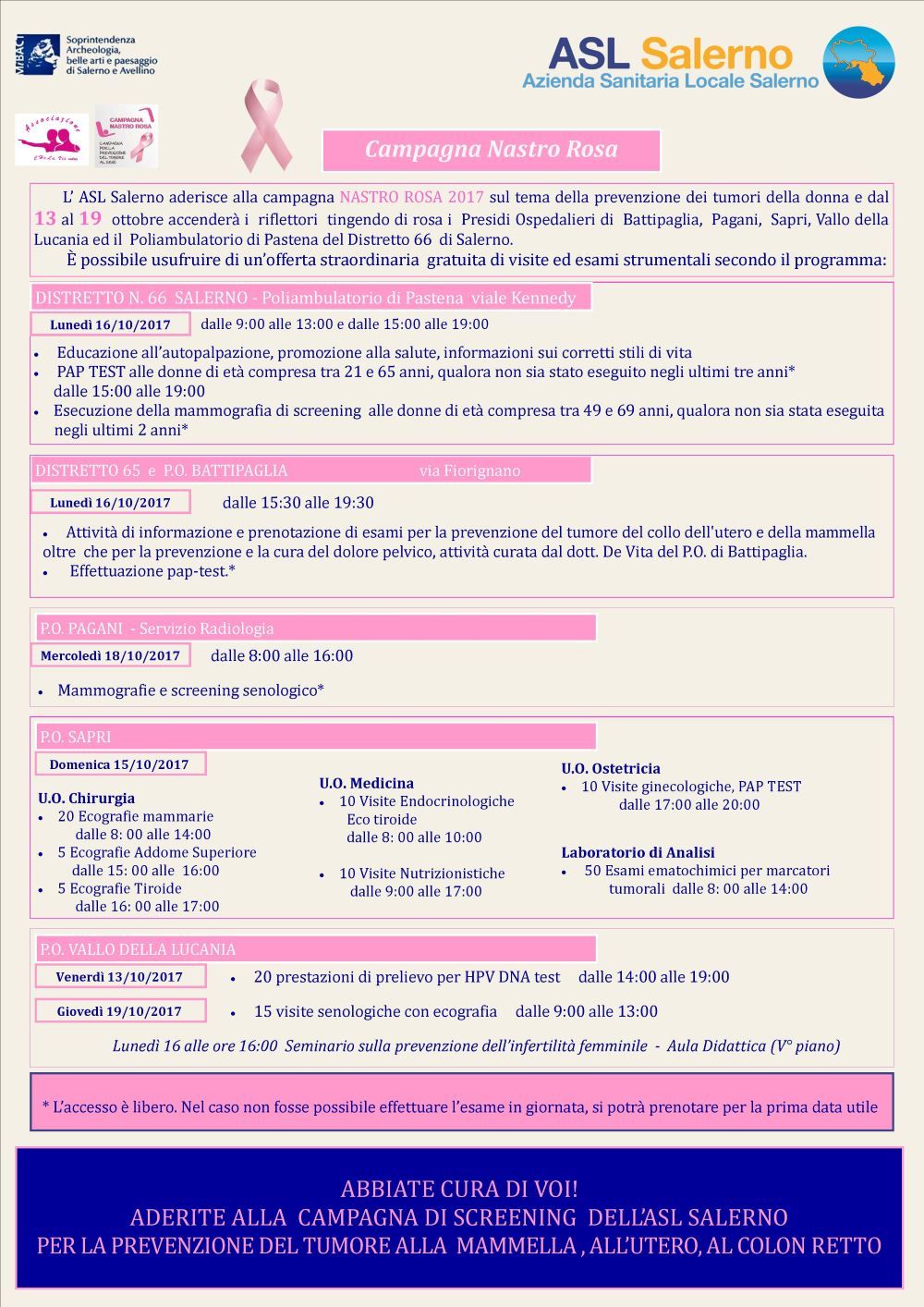 locandina visite gratuite