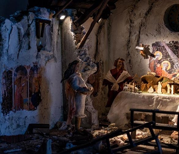 14122023 presepe nella chiesa terremotata