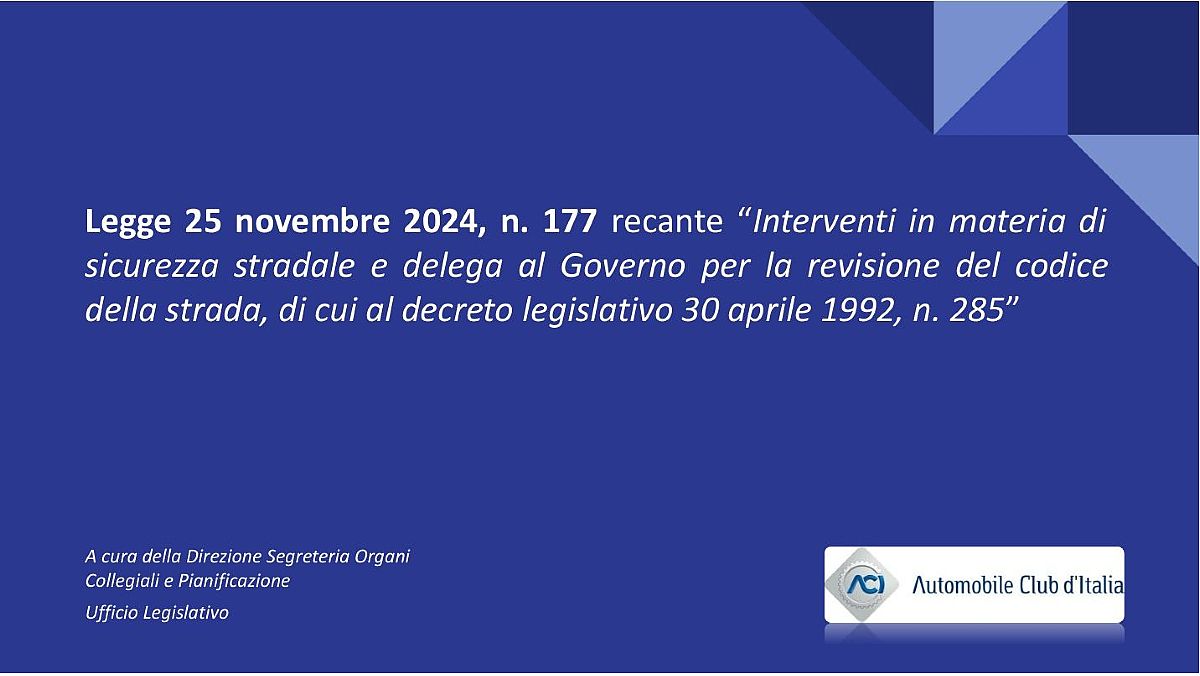 14122024 novita codice della strada 14122024 novita codice della strada